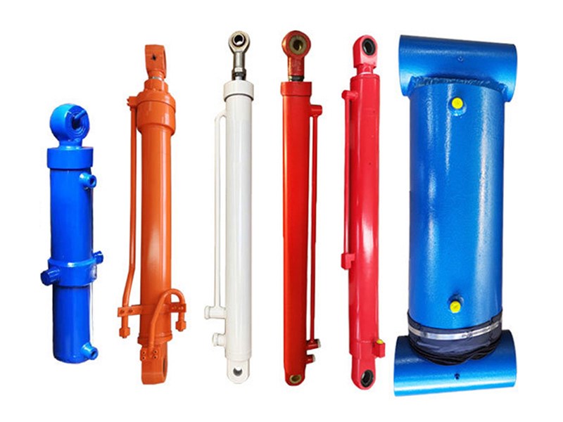 What is the working principle of a single acting hydraulic cylinder?